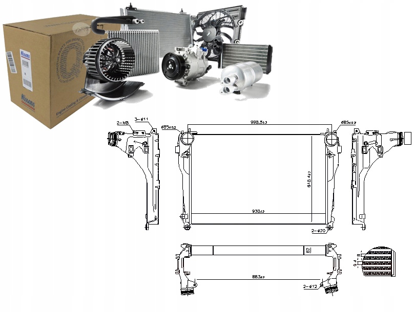 Купить Интеркулер радиатор воздуха впускной mercedes actros mp4 mp5