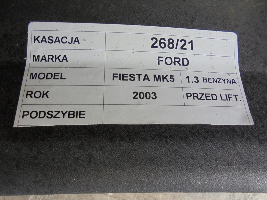 фото №4, Жабо ford fiesta mk5 1,3b