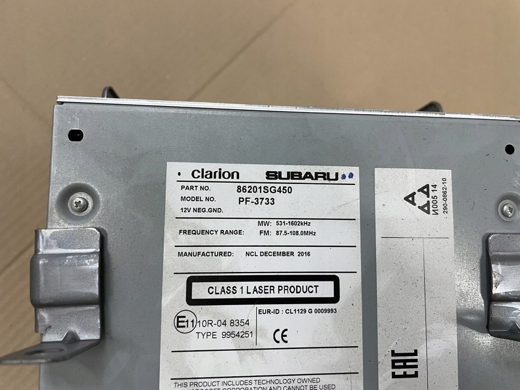 фото №7, Радио cd clarion 86201sg450 pf-3733 subaru forester 4 iv sj 12-18r