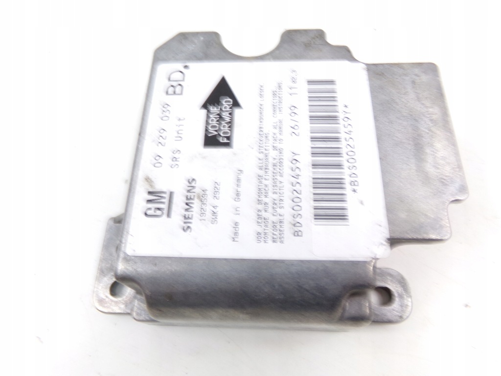 фото №1, Opel vectra b датчик датчик подушка безопасности bd 09229039