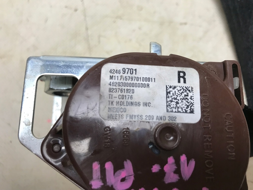 фото №11, Chevrolet trax 17- pas безопасности задняя usa