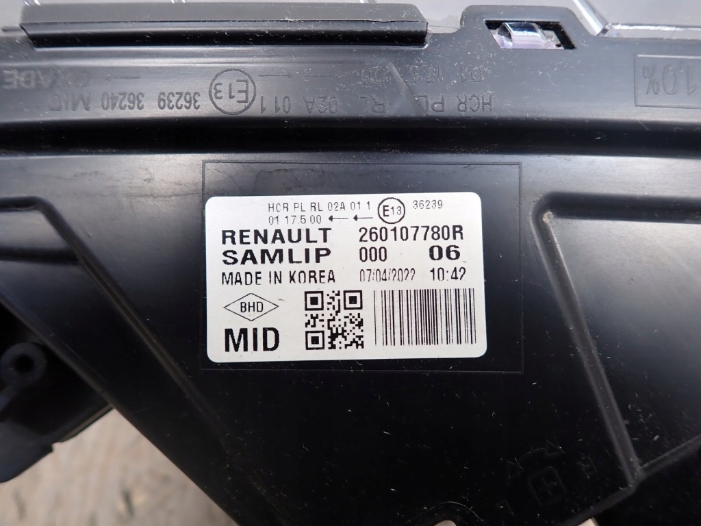 фото №3, Лампа правая фара правый full led renault arkana lcm 2020- 260107780r