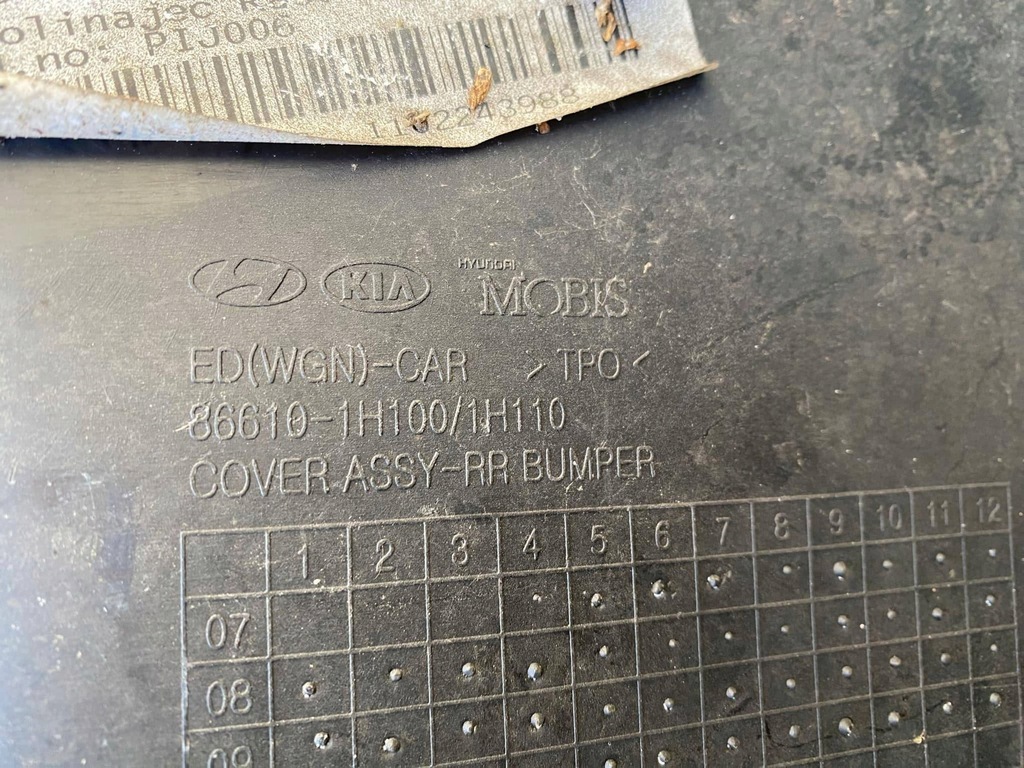 фото №6, Kia ceed i kombi бампер задня задній 86610-1h100