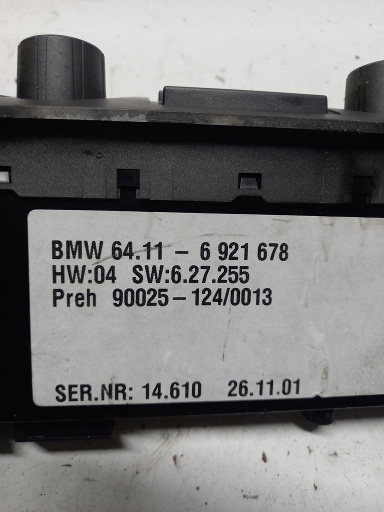 фото №6, Панель обдув управление вентиляция bmw e65 6921678