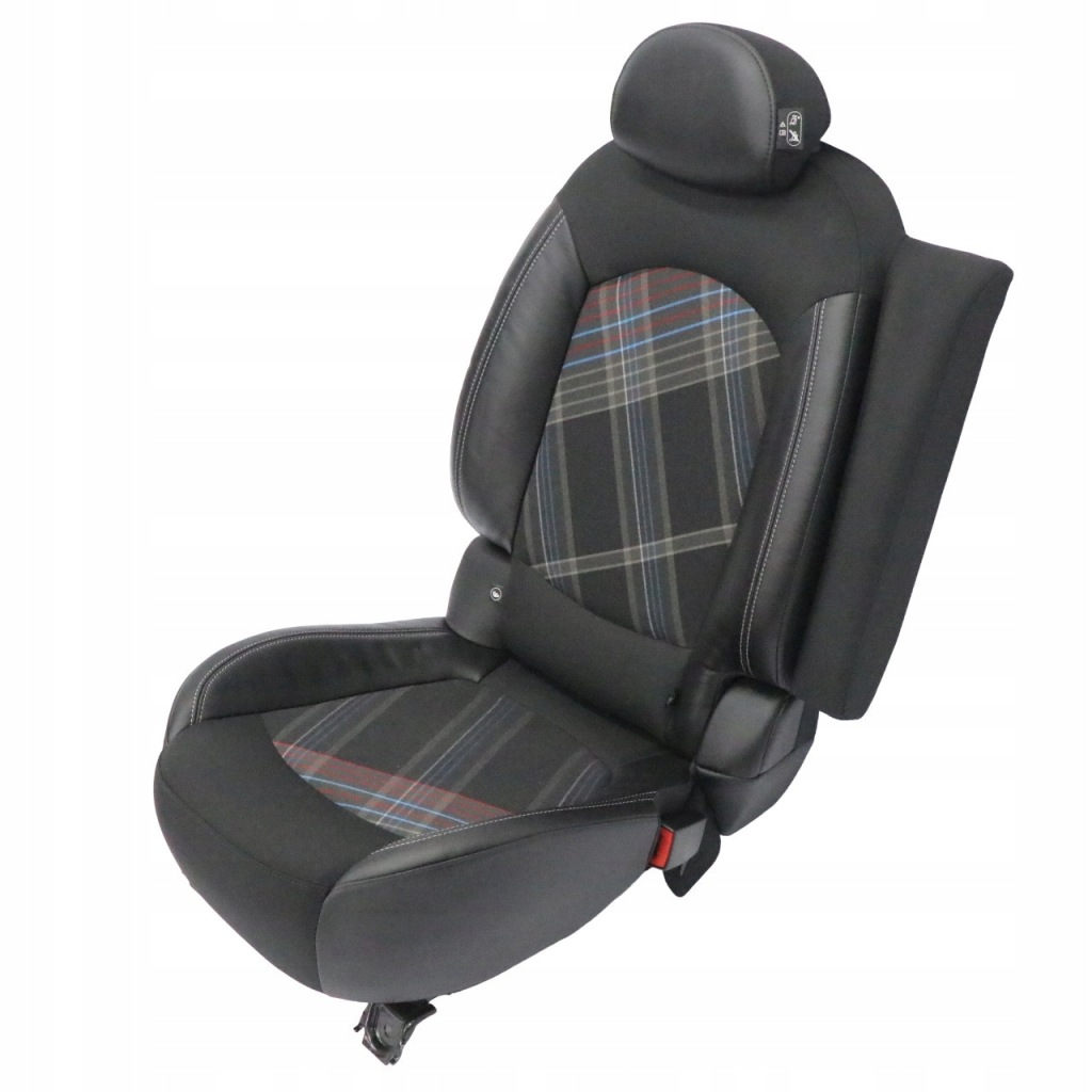 Mini r61 сиденье сиденье правый задний материал кожа hot cross чёрный Цена