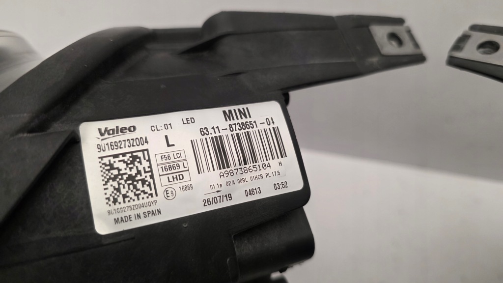Фара перед ліва правий mini f54 f55 f56 рестайлінг  lci led 8738651 8738652 Оригінал