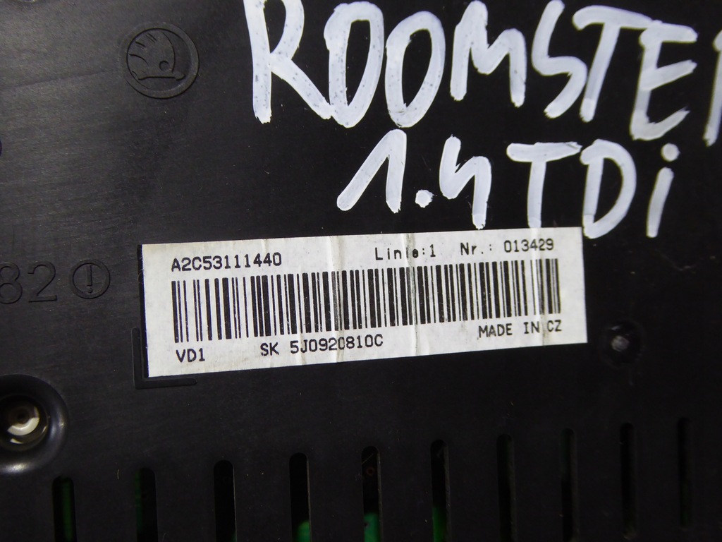 фото №7, Счетчик skoda fabia ii roomster 1.4 tdi 5j0920810c