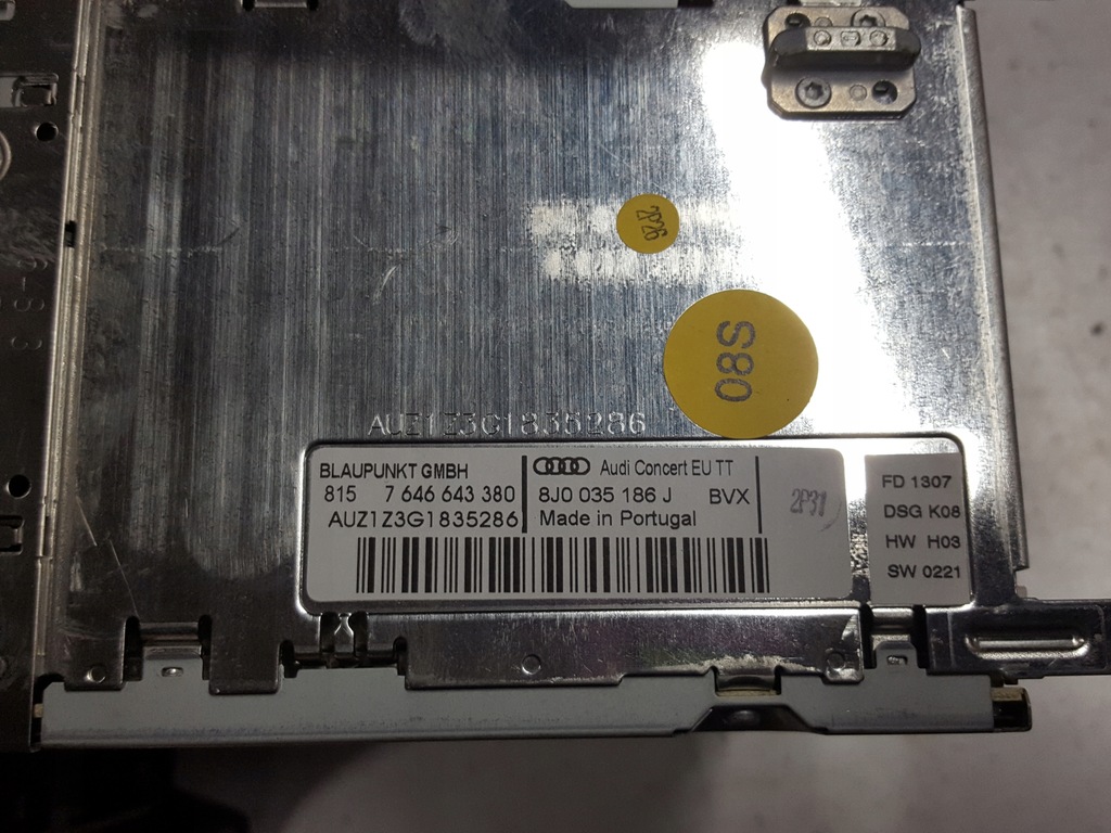 фото №3, Audi tt 8j 06-12r радио cd радиопроигрыватель concert