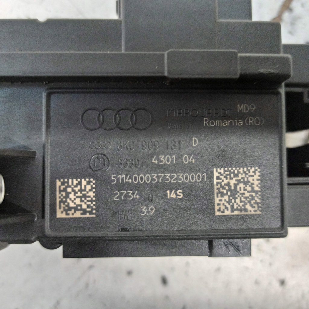 фото №9, Audi a4 b8 lift замок запалювання зчитувач ключа вимикач запалювання 8k0909131d