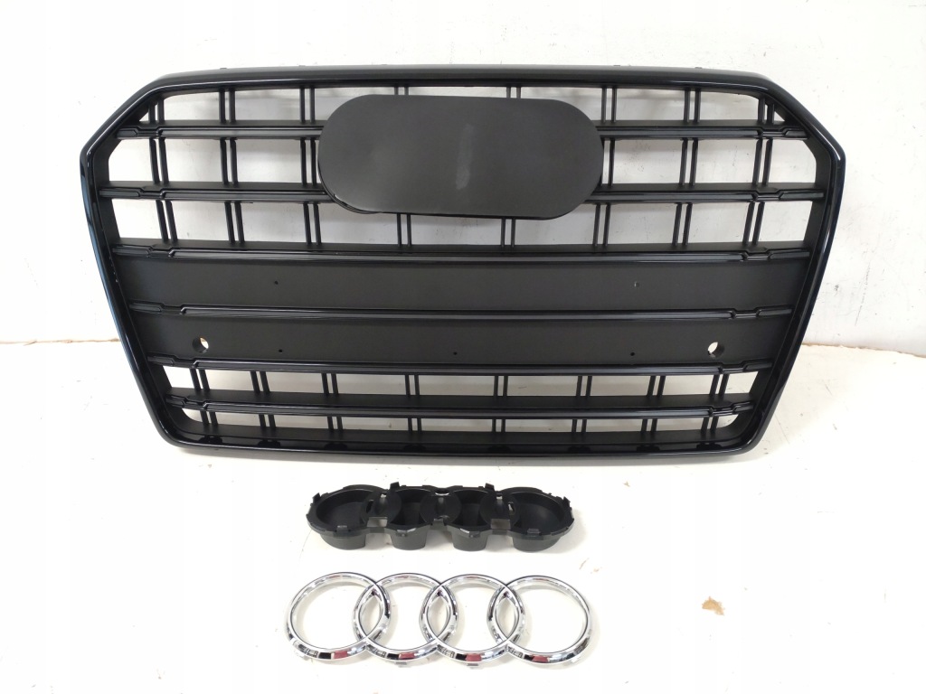 фото №13, Решітка радіатора решітка радіатора радіатора audi a6 c7 lift 2014-18 pdc full black s6 look s-lne