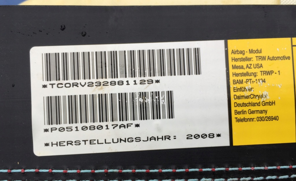 фото №5, Dodge challenger 08 09 10 шторка безпеки повітряна