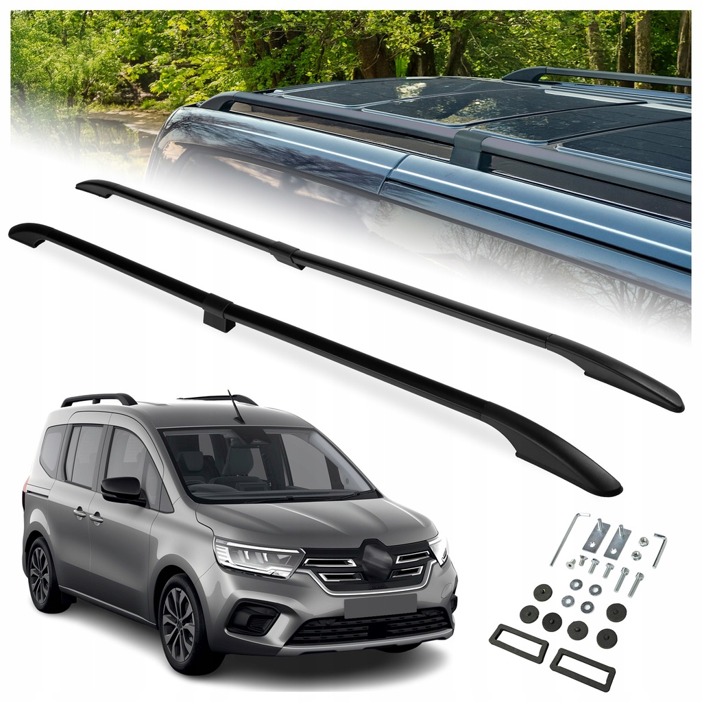 фото №1, Рейлінги дахові багажник do renault kangoo iii 2021- long | довгий