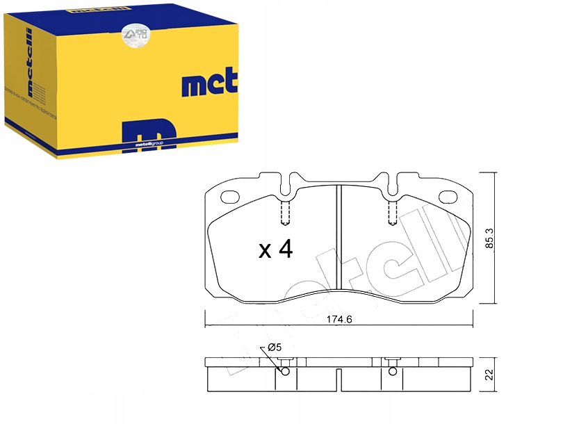 фото №1, Тормозные колодки тормозные iveco eurocargo 97- metelli