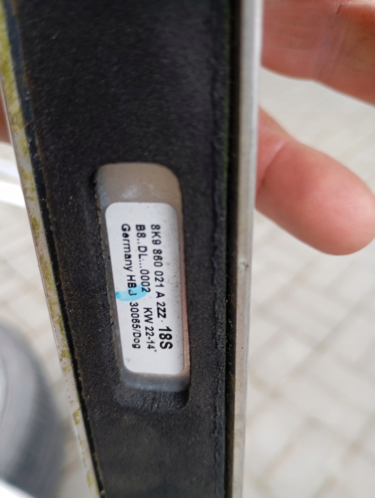 Рейлинги кровельные хром комплект audi a4 b8 рестайлинг  универсал 8k9860021 Оригинал