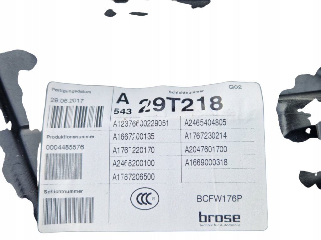 Mercedes benz w176 - механізм підйомник скло двері лівий перед Київ