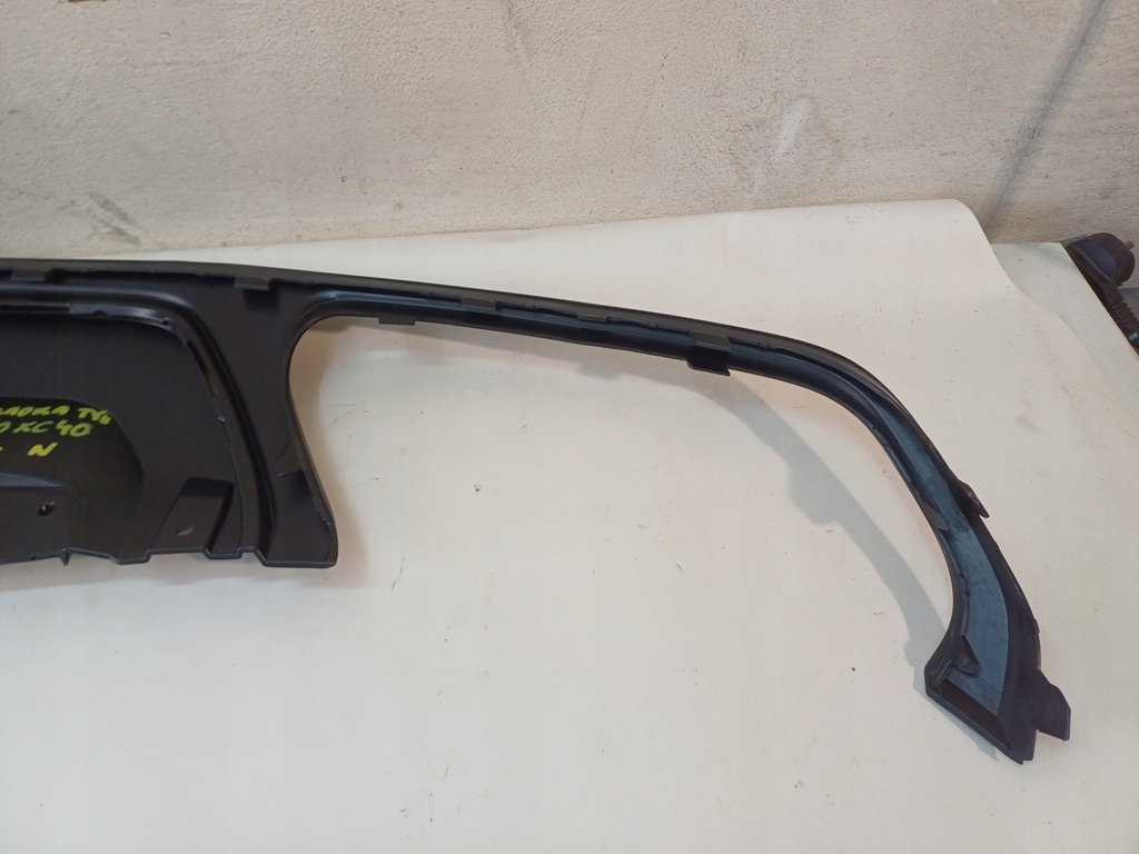 фото №14, Накладка диффузор бампера задняя volvo xc40 17-