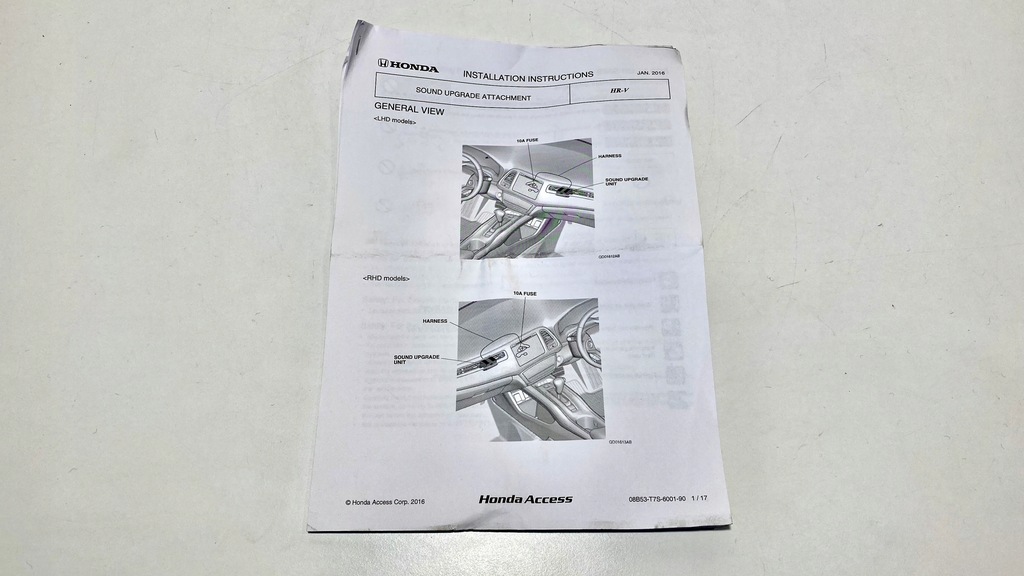 фото №10, Набор усиление звука мультимедийный honda hr-v