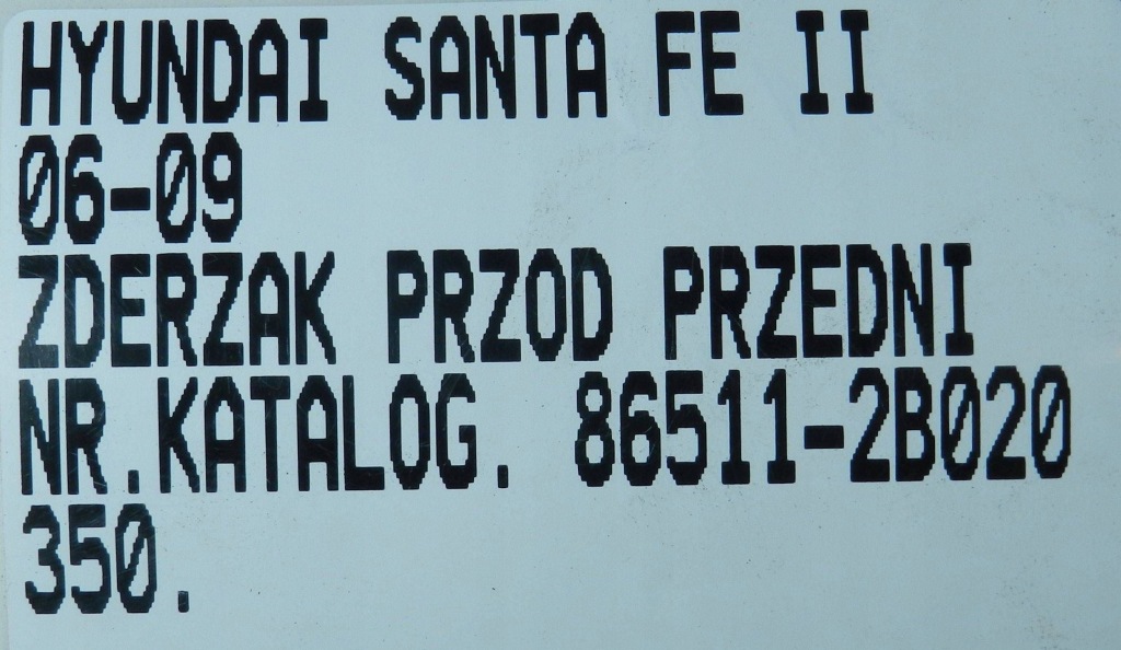 фото №13, 350.hyundai santa fe ii 06-09 бампер перед передній решітка радіатора протитуманна фара комплект