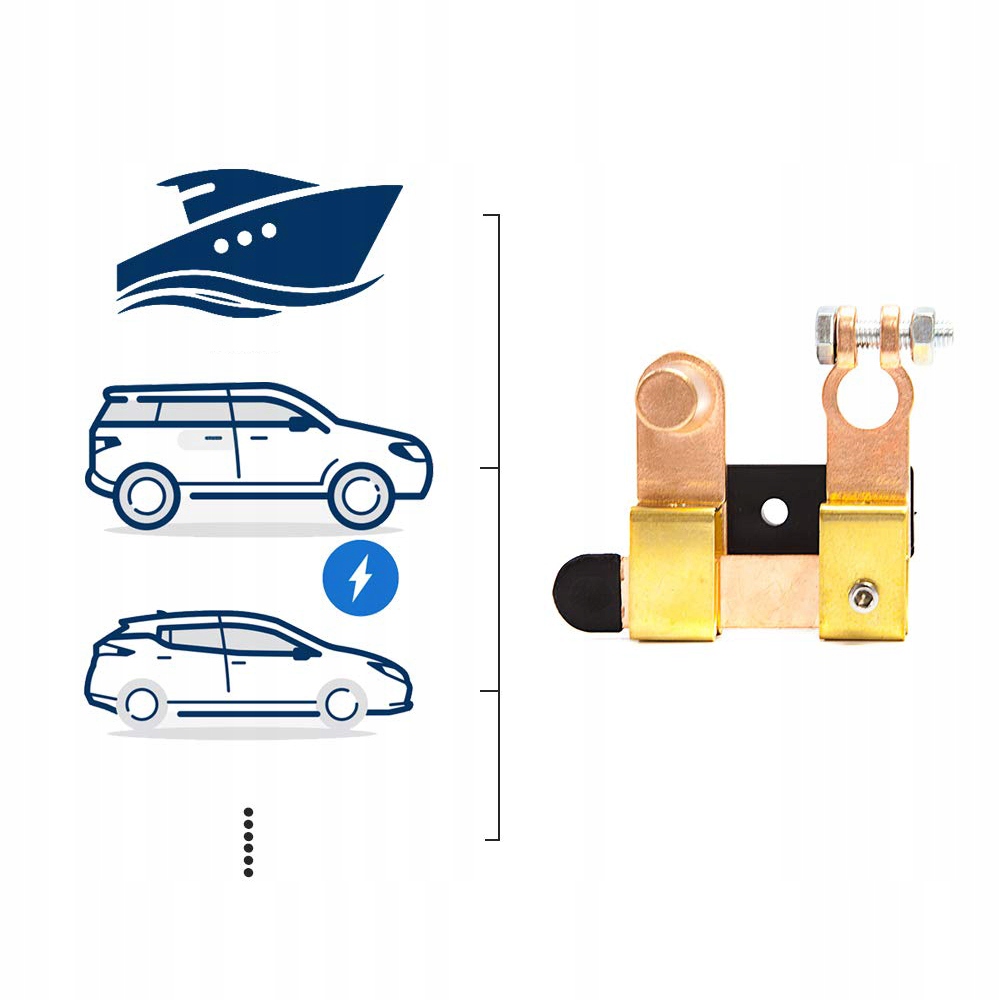 фото №15, Перемикачі akumulatorowe перемикач nożowy акумулятор автомобільний 12v-24v
