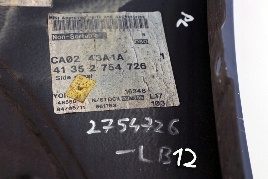 фото №11, Mini cooper r56 крила правий lightning blue a63