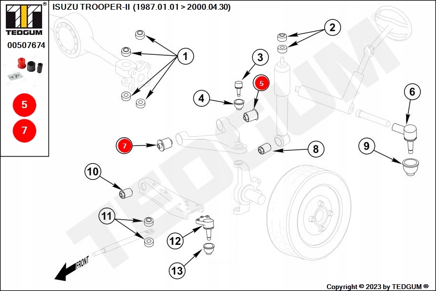 фото №16, Tedgum 00507674 підшипниковий вузол, важіль