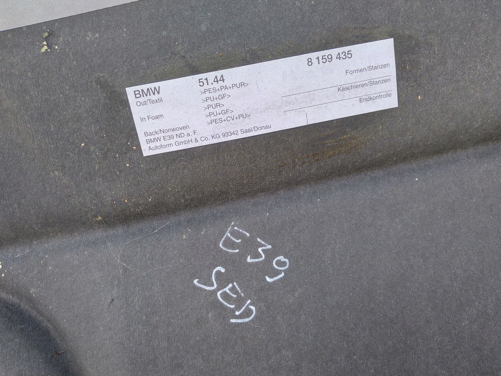 фото №6, Bmw e39 потолок sedan przedlift 8 159 435