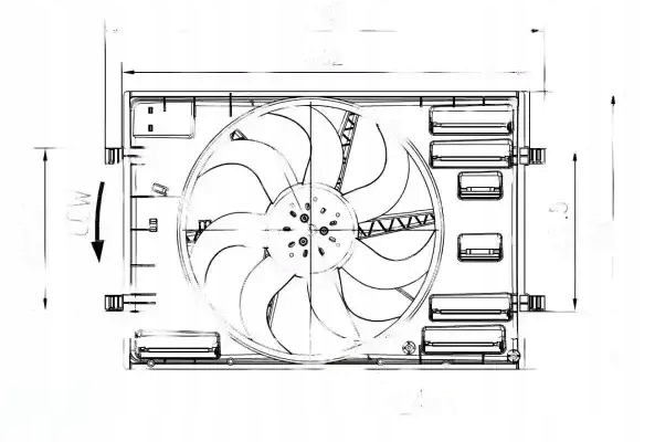 Купить Вентилятор радиатора 47916 nrf