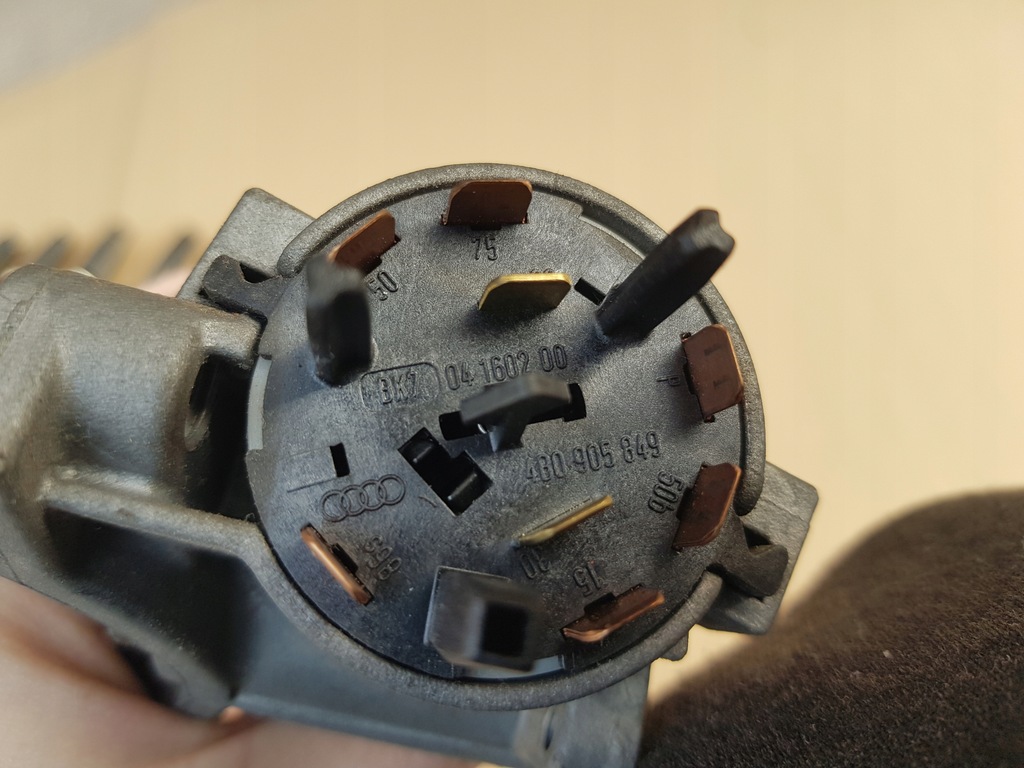 фото №13, Замок зажигания + ключ audi a4 b6 / a6 c5 / a3 8l / tt 8n 4b0905851c sprawdzona