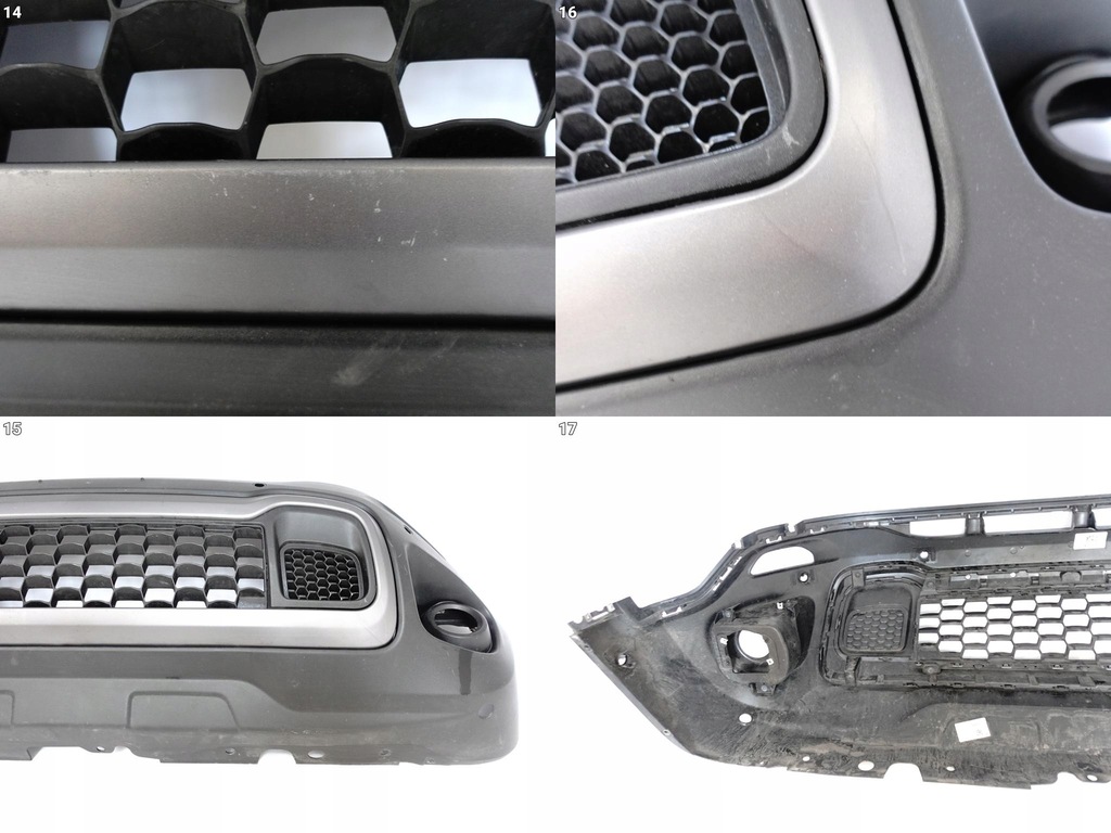 фото №12, Jeep renegade trailhawk 14-18 бампер решітка радіатора спойлер перед 6pdc