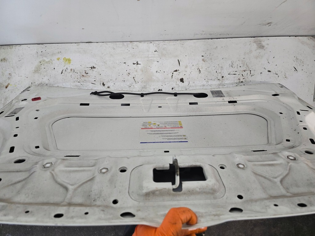 фото №5, Opel combo d fiat doblo ii капот кришка двигуна білий 249