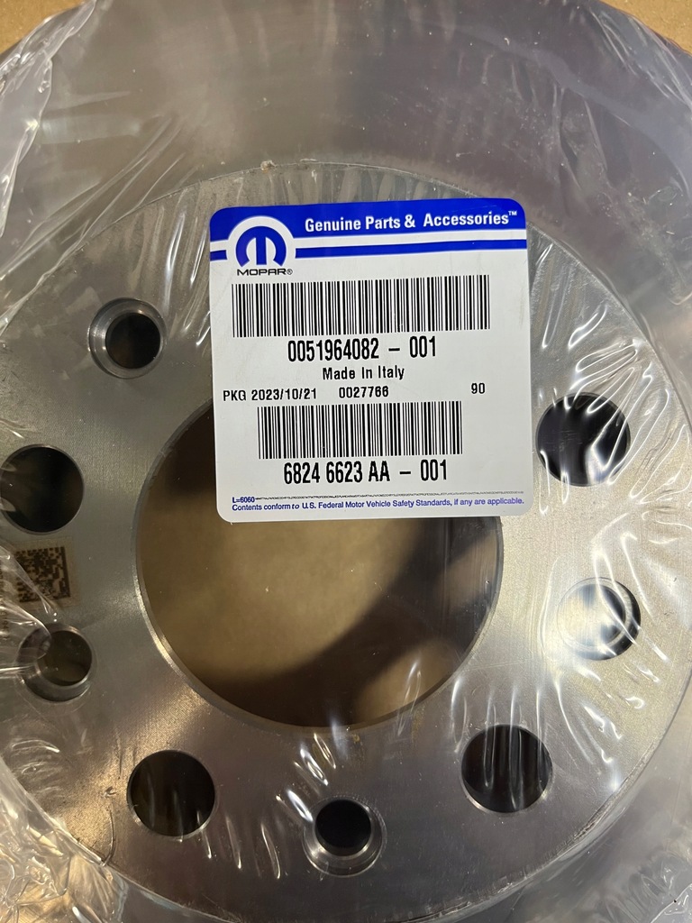 фото №3, Гальмівні диски гальмівні задні ar tonale / jeep compass, renegade mopar оригінальний номер 51964082