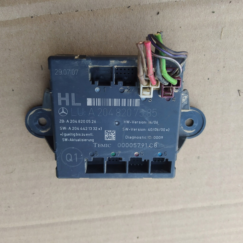 фото №1, Модуль двері блок керування mercedes w204 a2048207585