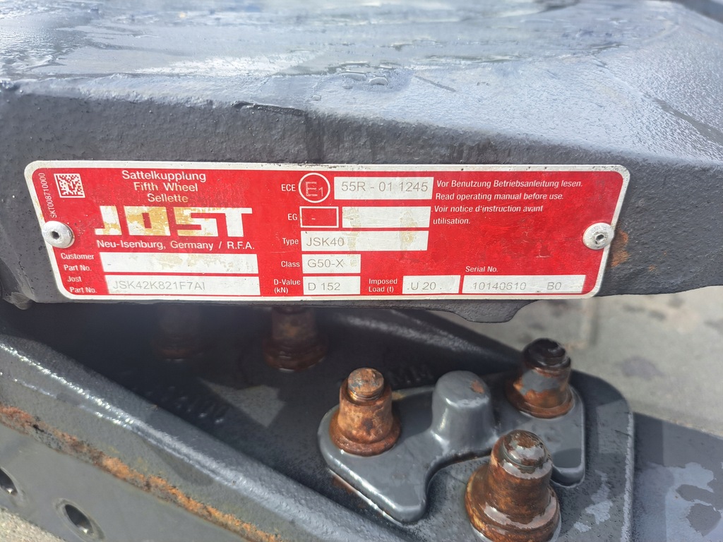 фото №6, Супорт jost 160 mm з центральний smarowaniem volvo fh fm 9 12 13 4