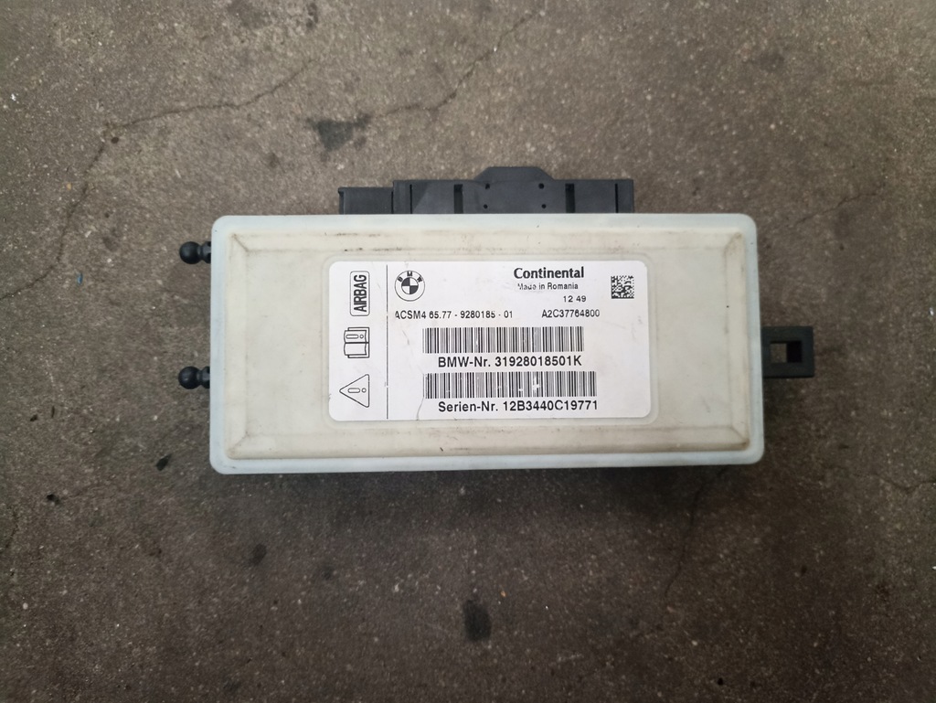 фото №1, Модуль блок керування подушок подушка безпеки bmw 9280185