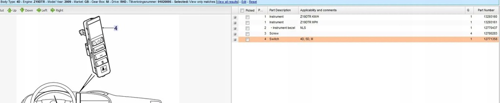 фото №6, Saab 9-3 ver2 2009 панелі керування, перемикачі