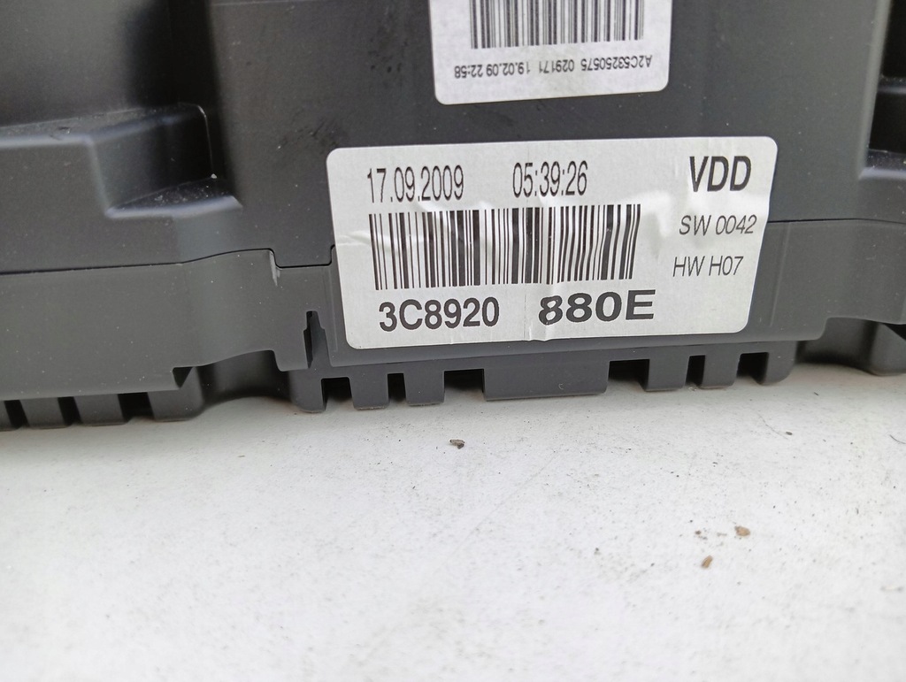 фото №6, Лічильник приладова панель прилади vw passat b7 b6 cc 3c8920880e 2.0tdi