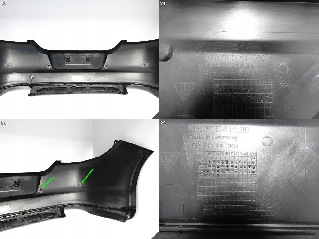 фото №14, Porsche panamera 970 gts aero kit turbo 09-13 бампер бампер задня 4xpdc