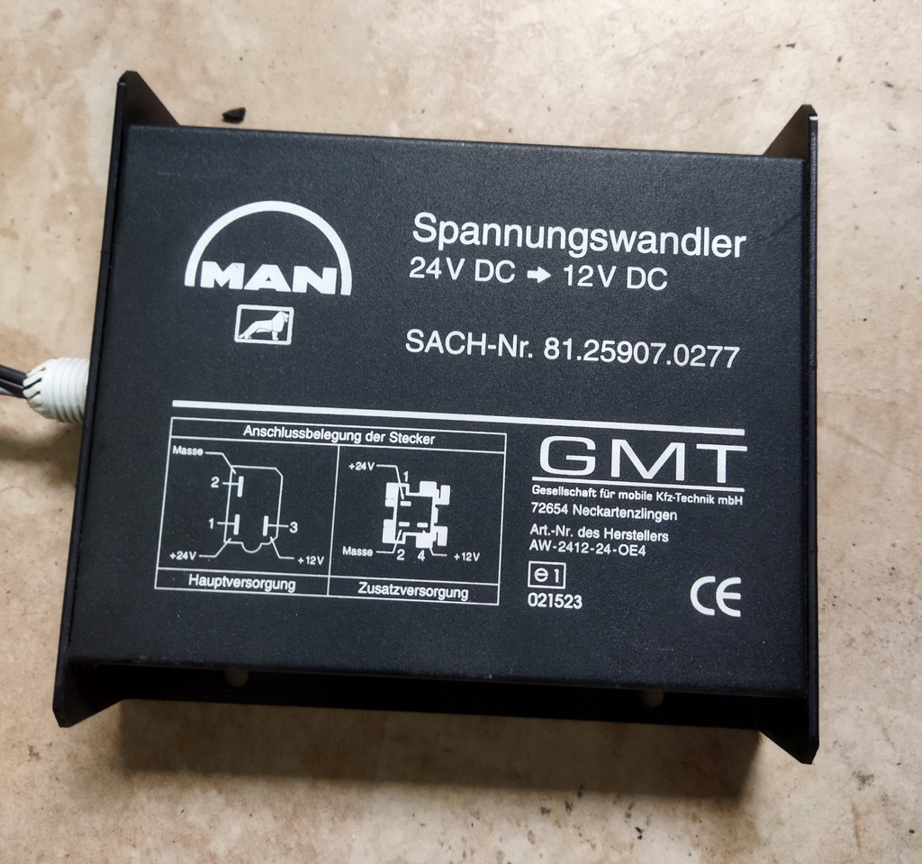 фото №1, Преобразователь напряжения man tga tgs