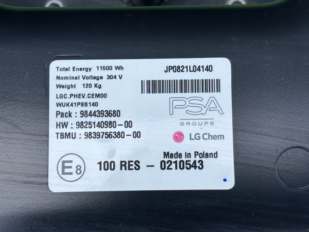 Peugeot 508 2 гибрид аккумулятор аккумулятор 9825140980 с Разборки
