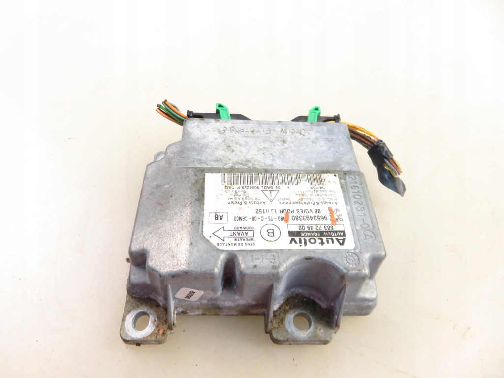 Модуль подушка безопасности peugeot 307 sw 9653493380 Недорого