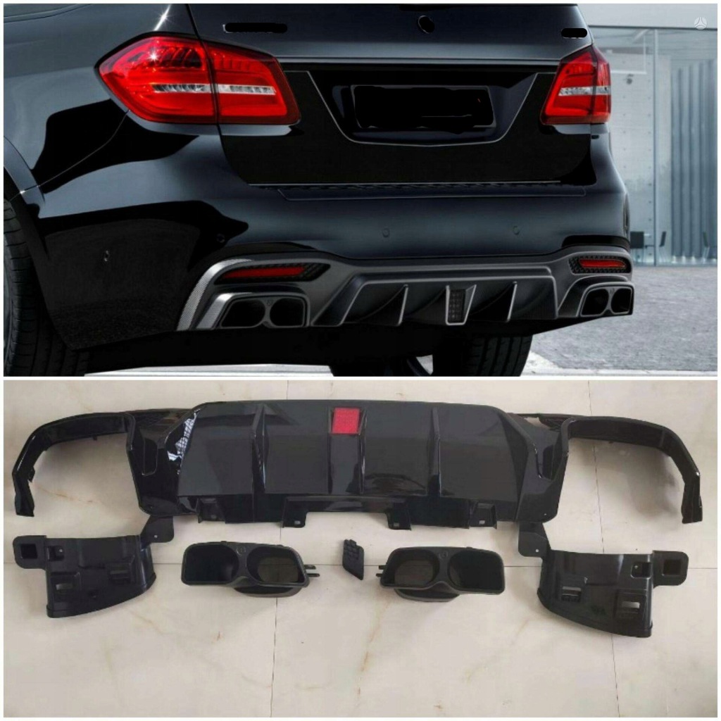 фото №16, Mercedes x166 gl/gls bodykit gls63 amg бампер капот лампи
