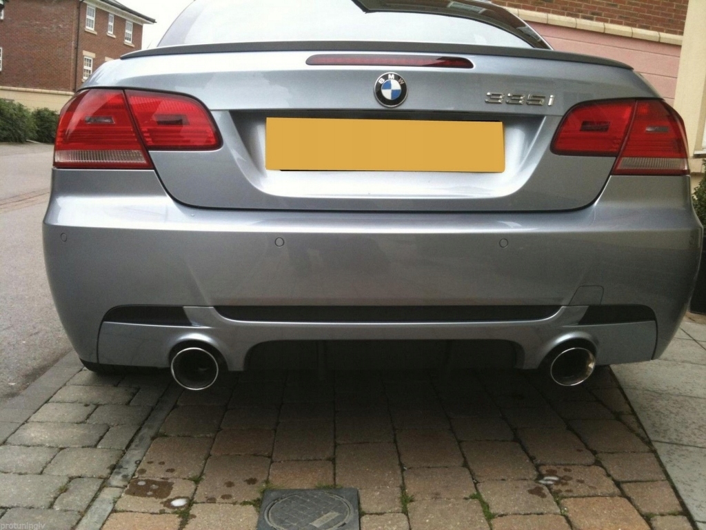 фото №8, Диффузор do bmw 3 e92 e93 06-14 m design двойник одиночное выход спойлер