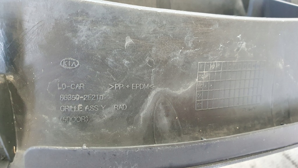 фото №8, Kia cerato i 03- решітка радіатора решітка радіатора радіатор оригінал