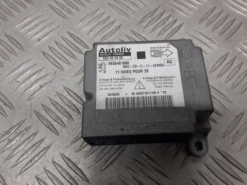 фото №4, Модуль датчик подушка безпеки peugeot 607 9656481880