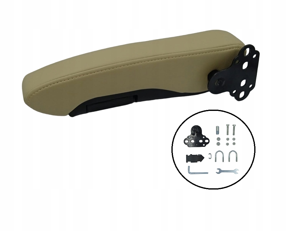 фото №6, Подлокотник универсальный автомобильный набор - бежевый комплект правый + левый