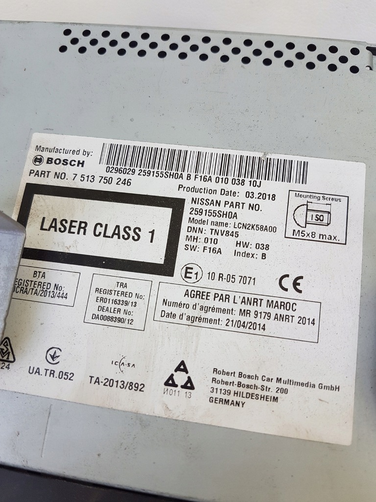 фото №10, Nissan leaf ii 17- радио навигация оригинальные