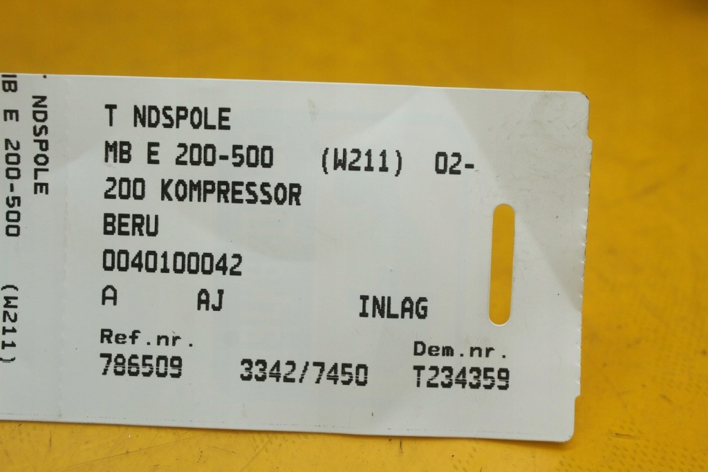 Котушка запалювання mercedes w211 a0001501580 Ціна