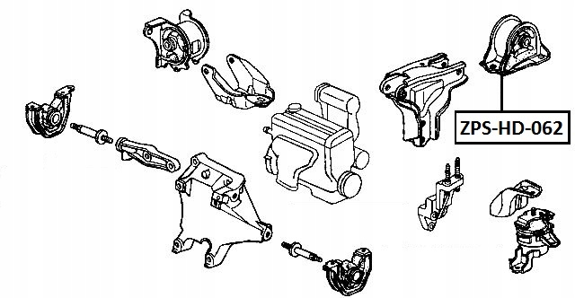 фото №8, Подушка двигуна задня civic cr-v integra partner