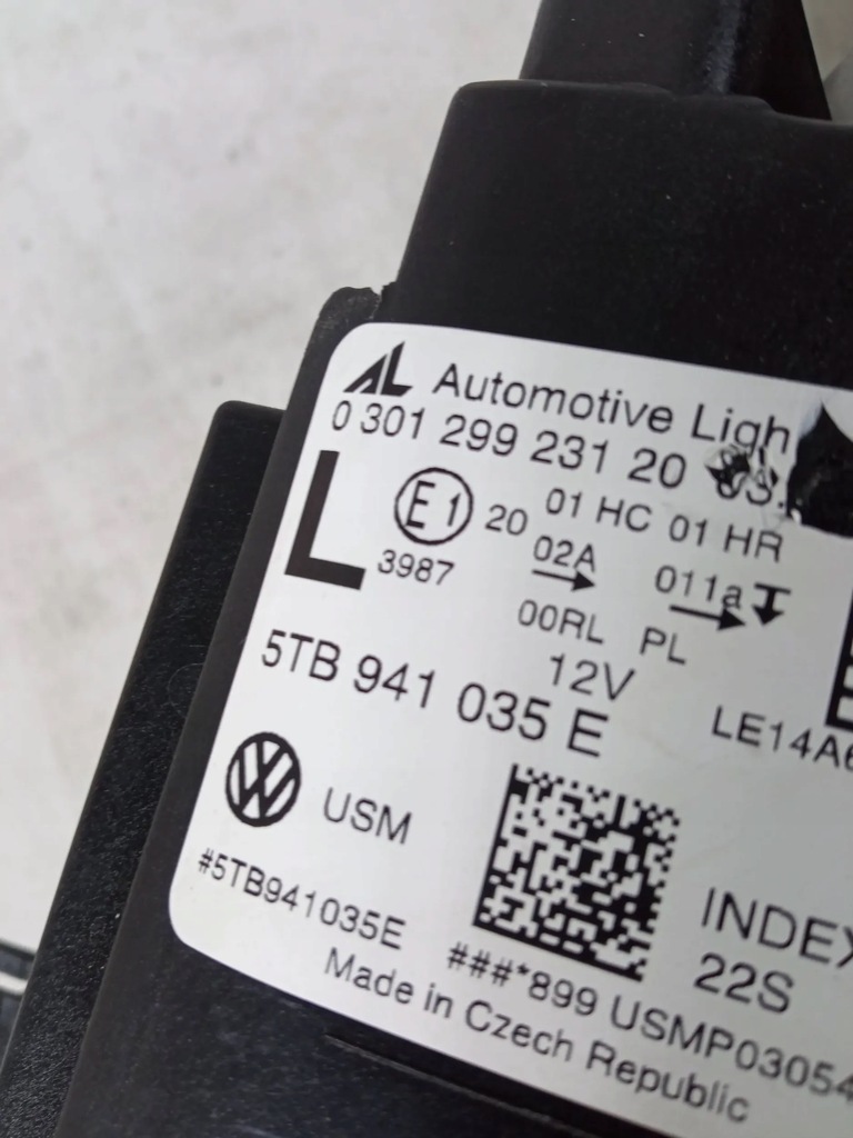 фото №11, Vw touran iii лампа лівий перед передня ліва full led basic комплектна