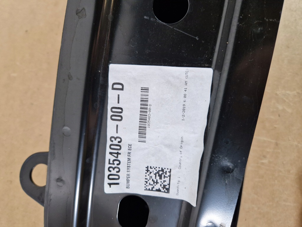 фото №6, Усилитель балка бампера перед tesla x 1035403-00-d